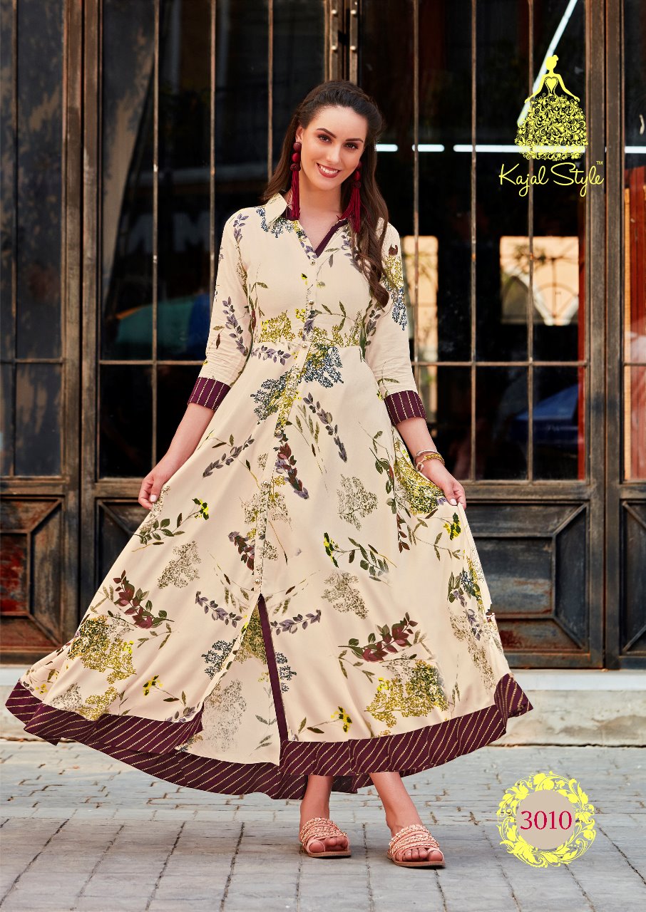 F.Season's Vol.3 Kajal Style Heavy Rayon Long Kurti F.Season's Vol.3 Kajal Style Heavy Rayon Long Kurti
